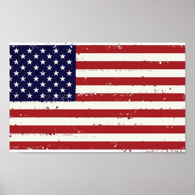 Póster Americana Bandera Poster (Frente)