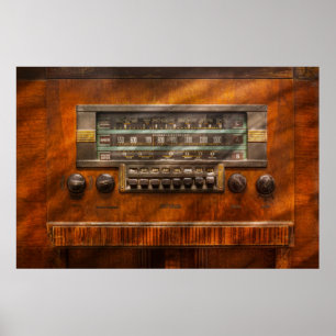 Póster Americana - radio - recuerde como qué radio era