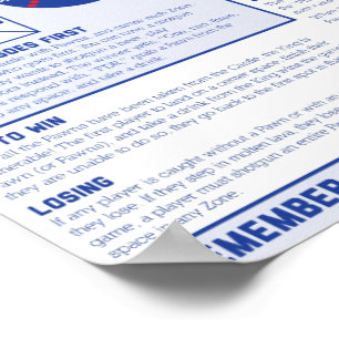 Póster Americano verdadero: Las reglas de consumición