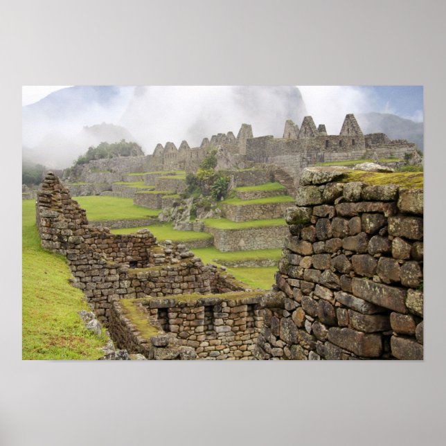 Póster Américas, Perú, Machu Picchu. El antiguo (Frente)