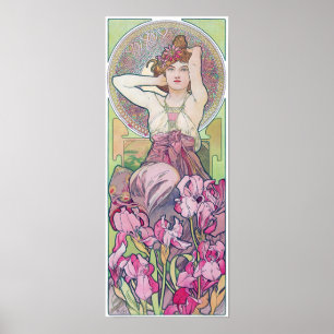 Póster Amethyst (Cuatro Joyas), Alphonse Mucha