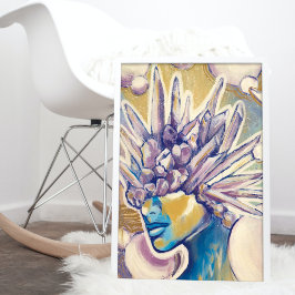 Póster Amethyst Gemstone Fantasy Abstract Art