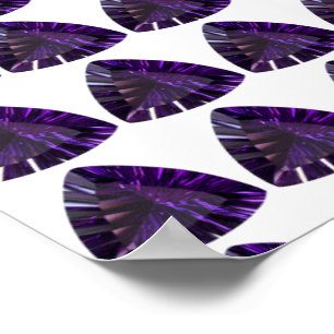 Póster Amethyst Gemstone, February Birthstone, Purple