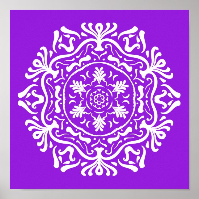 Póster Amethyst Mandala (Frente)