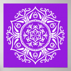 Póster Amethyst Mandala