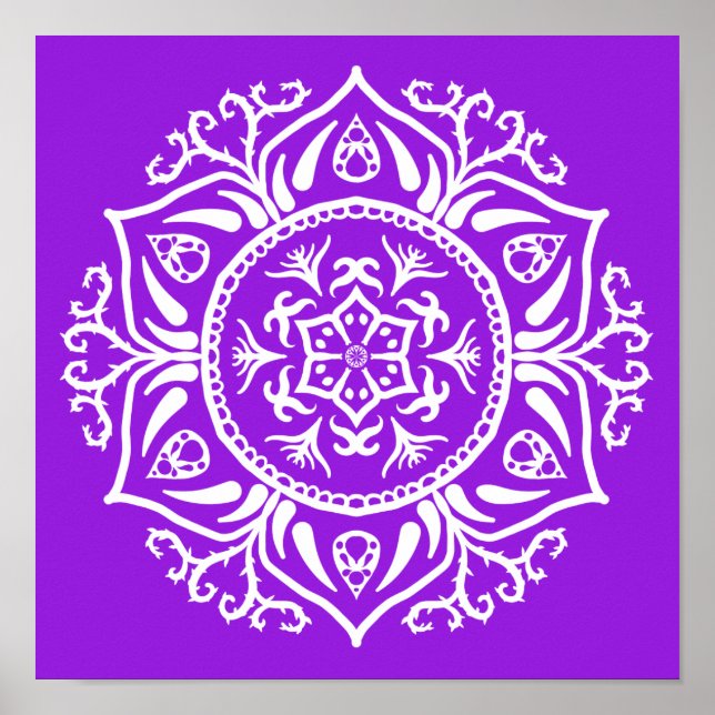 Póster Amethyst Mandala (Frente)
