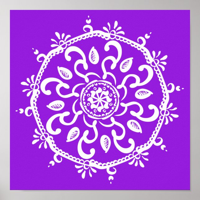 Póster Amethyst Mandala (Frente)