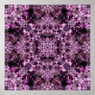 Póster Amethyst Mandala