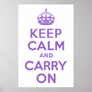 Póster Ametist Mantenga la calma y continúe