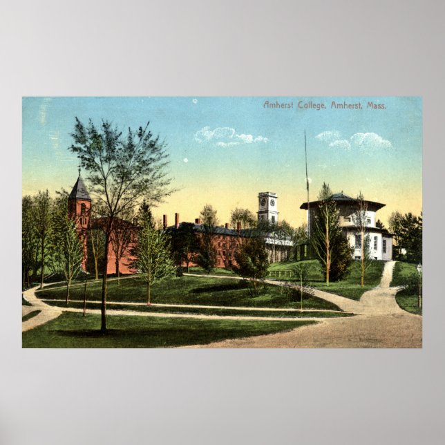 Póster Amherst College Repro Vintage 1912 (Frente)