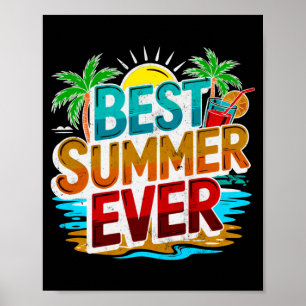 Póster Amigas de la playa de verano vacaciones viaje de n