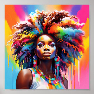 Póster Amigas hermanas sistas magia de chica negra herman