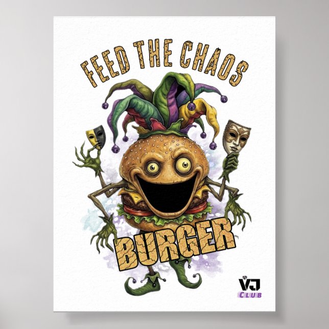 Póster Amigo Burger de Jester Vacío blanco (Frente)