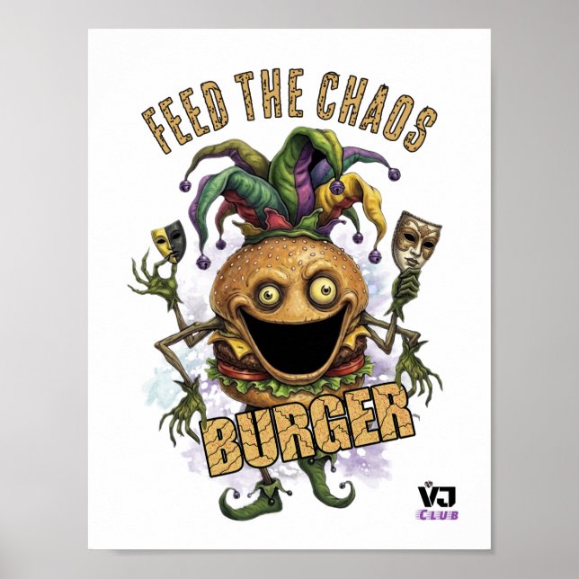 Póster Amigo Burger de Jester Vacío blanco (Frente)