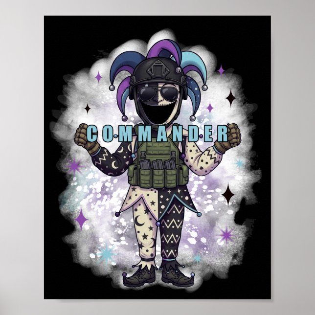 Póster Amigo Comandante Bufón del Vacío Oscuro (Frente)
