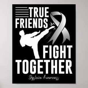 Póster Amigo de la toma de conciencia apoya las artes mar