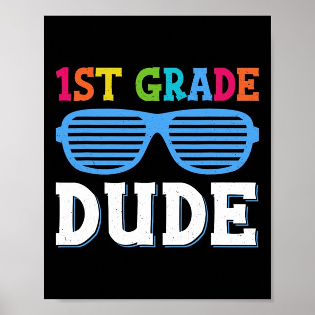 Póster Amigo de primer grado Estudiantes de primer grado  (Frente)