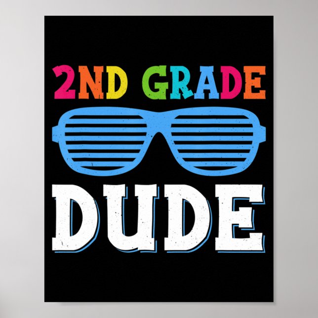 Póster Amigo de segundo grado profesores de segundo grado (Frente)