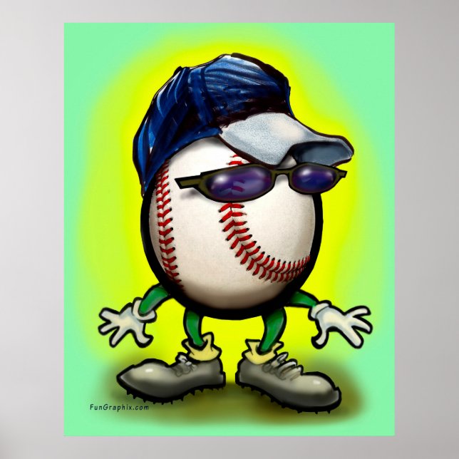 Póster Amigo del béisbol (Frente)