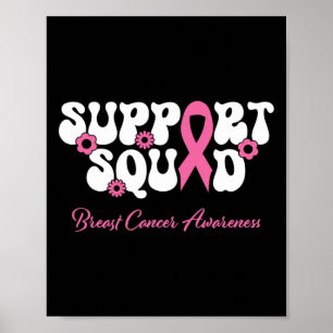Póster Amigo del cáncer de mama Apoyo a la Escuadrón de C