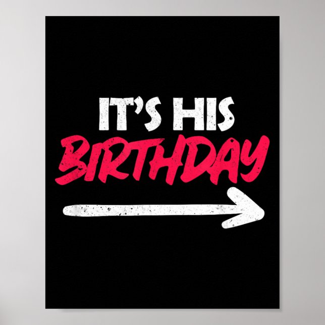 Póster Amigo Divertido Es Su Cumpleaños (Frente)
