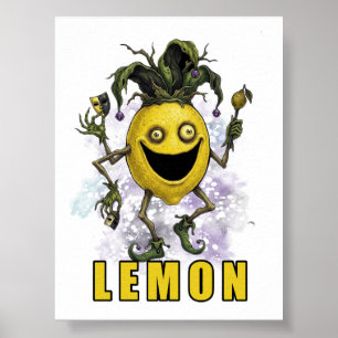 Póster Amigo Payaso Vacío Limón