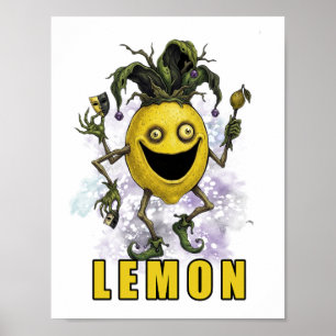 Póster Amigo Payaso Vacío Limón