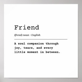 Póster Amigo - Un compañero de alma