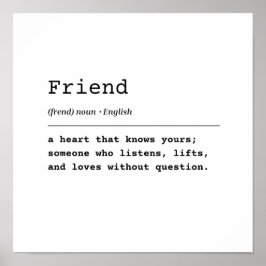 Póster Amigo - Un Corazón Que Conoce El Tuyo