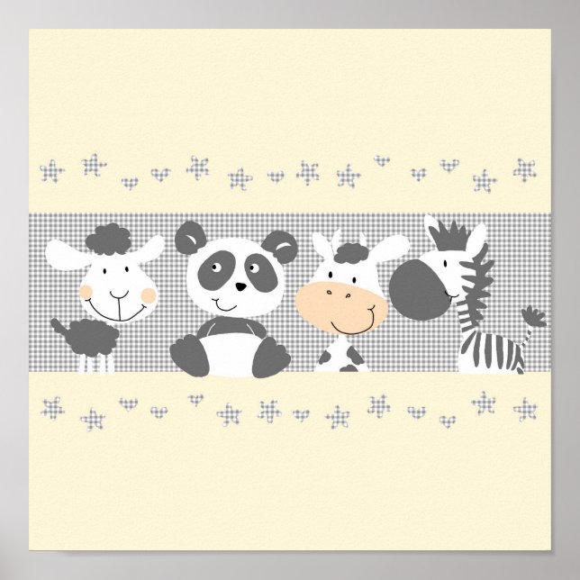 Póster Amigos blancos y negros (Frente)