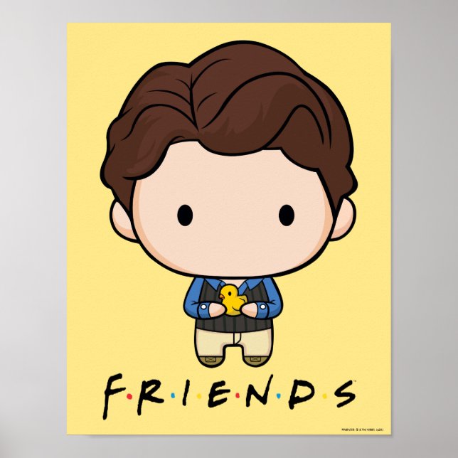 Póster AMIGOS™ | Chandler Chibi (Frente)