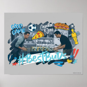 Póster AMIGOS™   Chandler & Joey - Mejores Buds