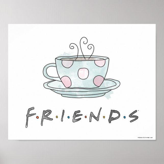 Póster AMIGOS™ | Coffee Mug Watercolor (Frente)