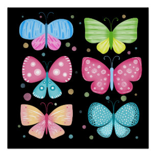 Póster Amigos Coloridos de Flutter