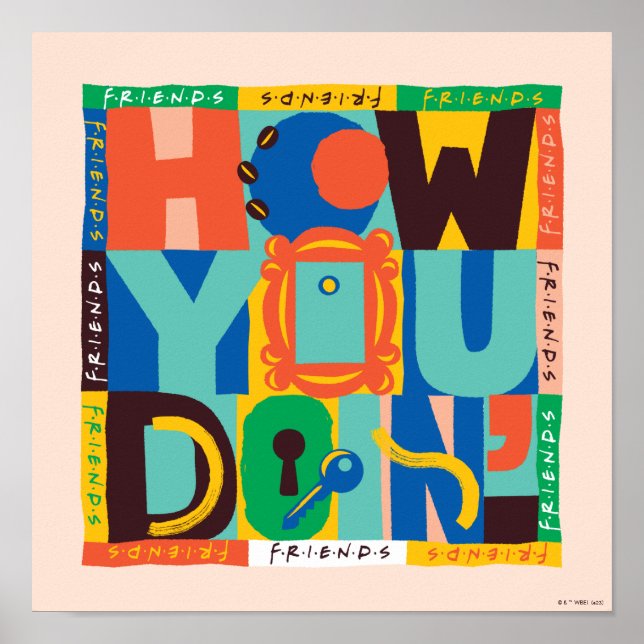 Póster AMIGOS™ | Cómo se hace - Gráfico vibrante (Frente)