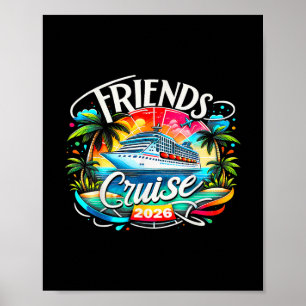 Póster Amigos Crucero 2026 Grupo de Crucero 2026 Amigo Di