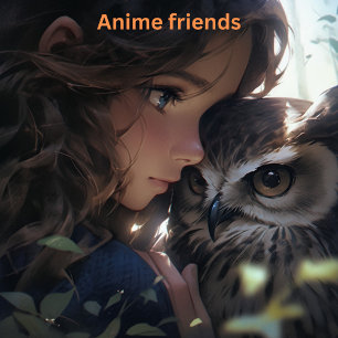 Póster Amigos de Anime