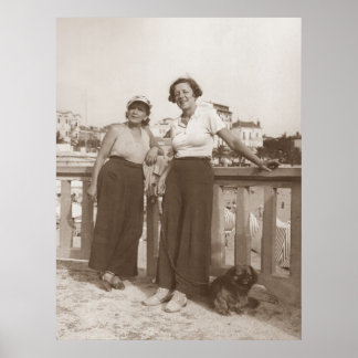 Póster Amigos de Cannes en los años 30