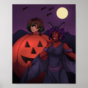 Póster Amigos de Halloween