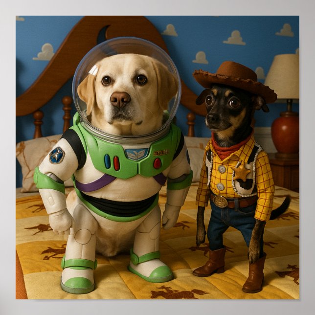 Póster "Amigos de Juguete" (Frente)