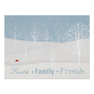 Póster Amigos de la familia Winter Faith