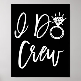 Póster Amigos de la Novia del Equipo I Do Grupo de Desped