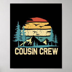 Póster Amigos de la tripulación de primos Campamento Vaca