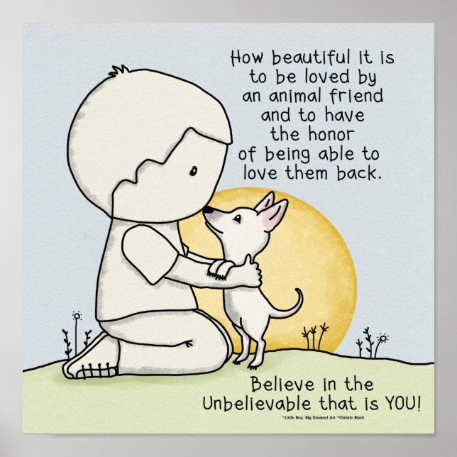 Póster Amigos de los animales (Frente)