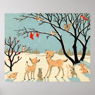 Póster Amigos de los bosques