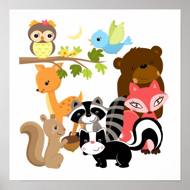 Póster Amigos de los bosques (Frente)