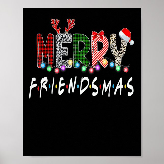 Póster Amigos de los Navidades de Merry Friendsmas con su (Frente)