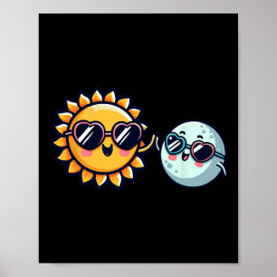 Póster Amigos de Sun Moon Total Eclipse Solar 2024 Boys G