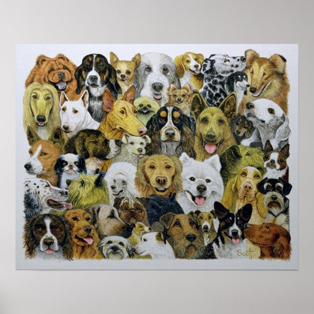 Póster Amigos del perro (Frente)