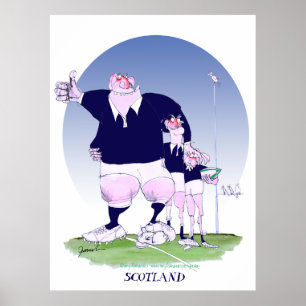 Póster amigos del rugbi de Escocia, fernandes tony